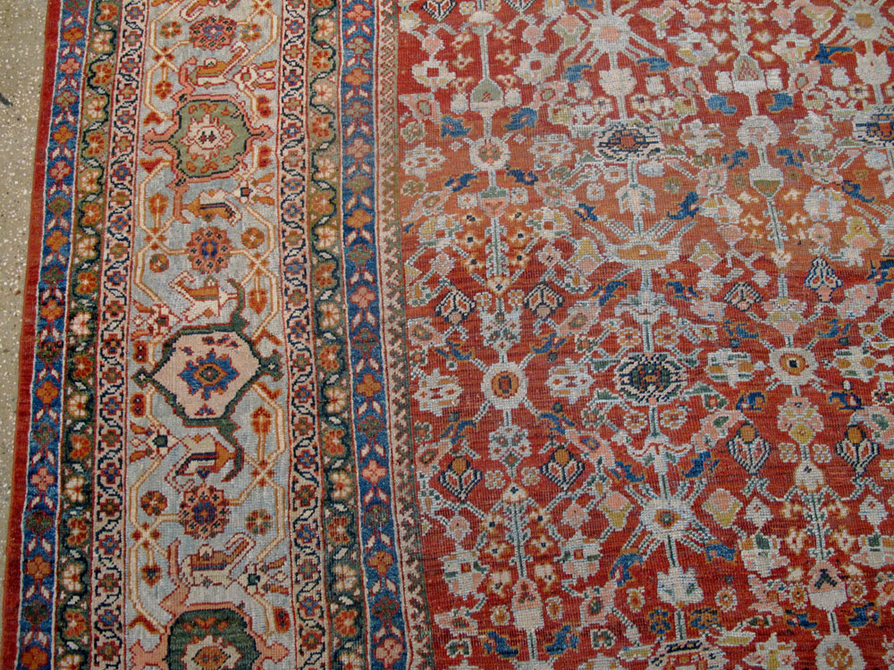 Antique Persian Mahal Carpet, No.18832 - Galerie Shabab