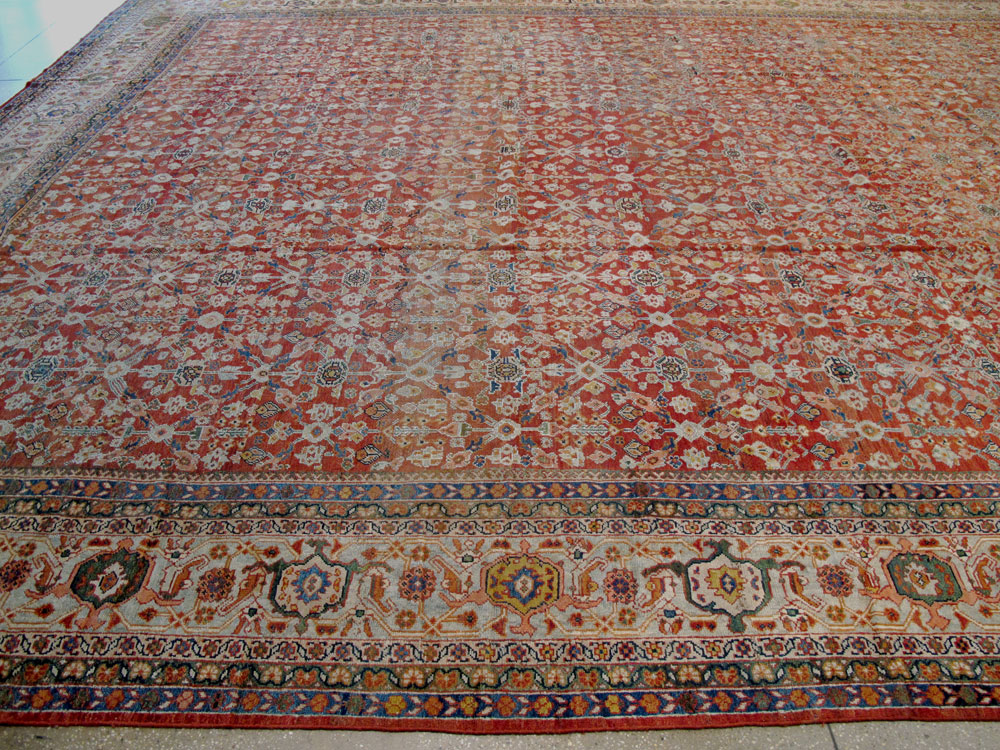 Antique Persian Mahal Carpet, No.18832 - Galerie Shabab