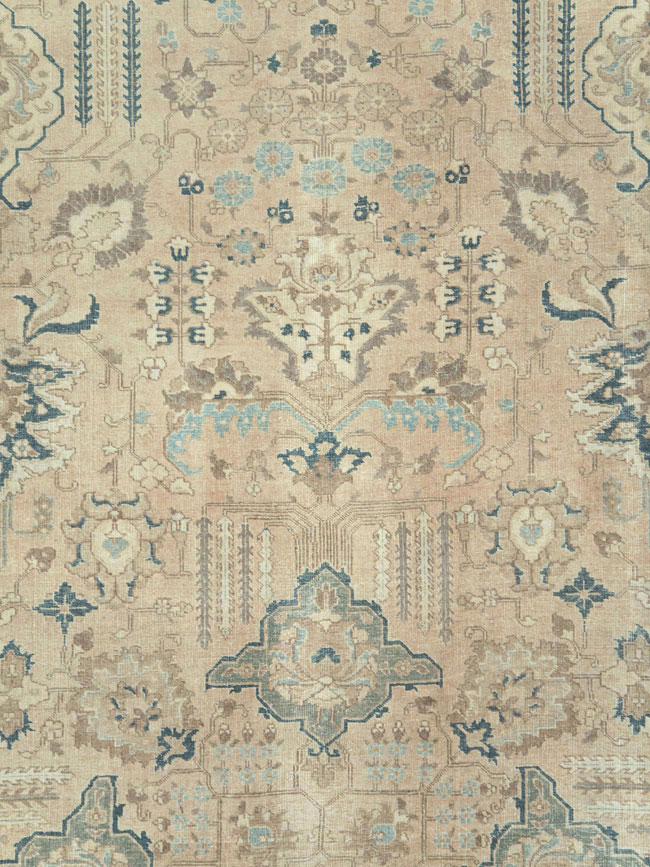 Vintage Persian Tabriz Carpet, No.18836 - Galerie Shabab