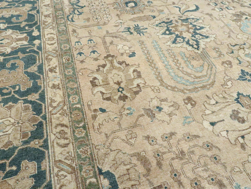 Vintage Persian Tabriz Carpet, No.18836 - Galerie Shabab