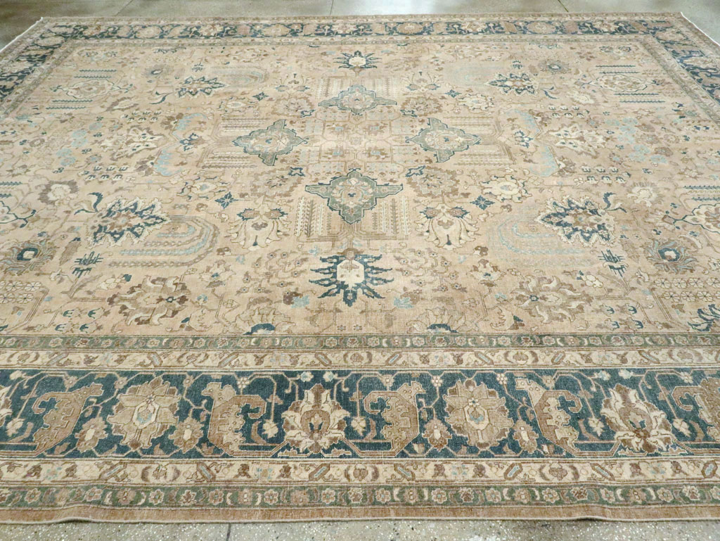 Vintage Persian Tabriz Carpet, No.18836 - Galerie Shabab
