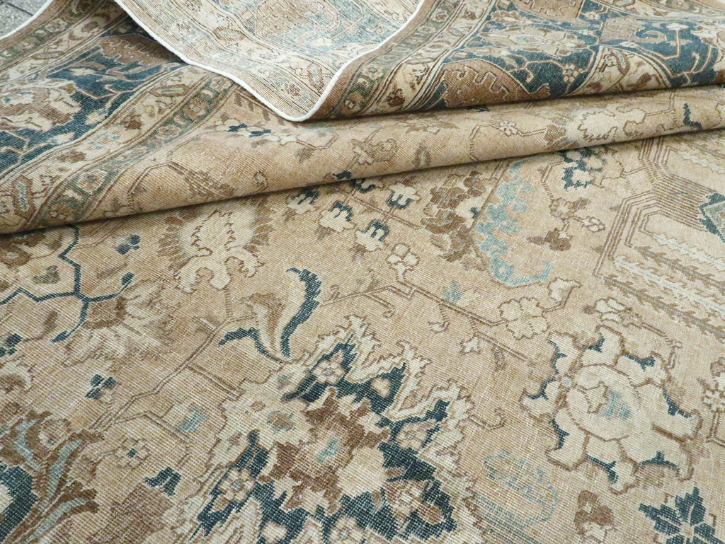 Vintage Persian Tabriz Carpet, No.18836 - Galerie Shabab
