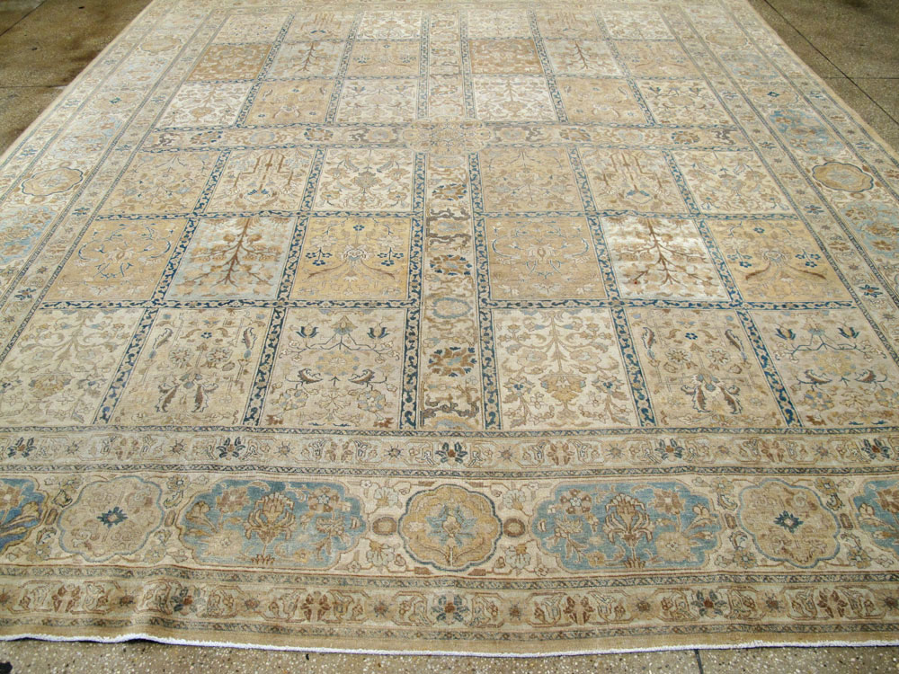 Antique Persian Tabriz Garden Carpet, No.18837 - Galerie Shabab