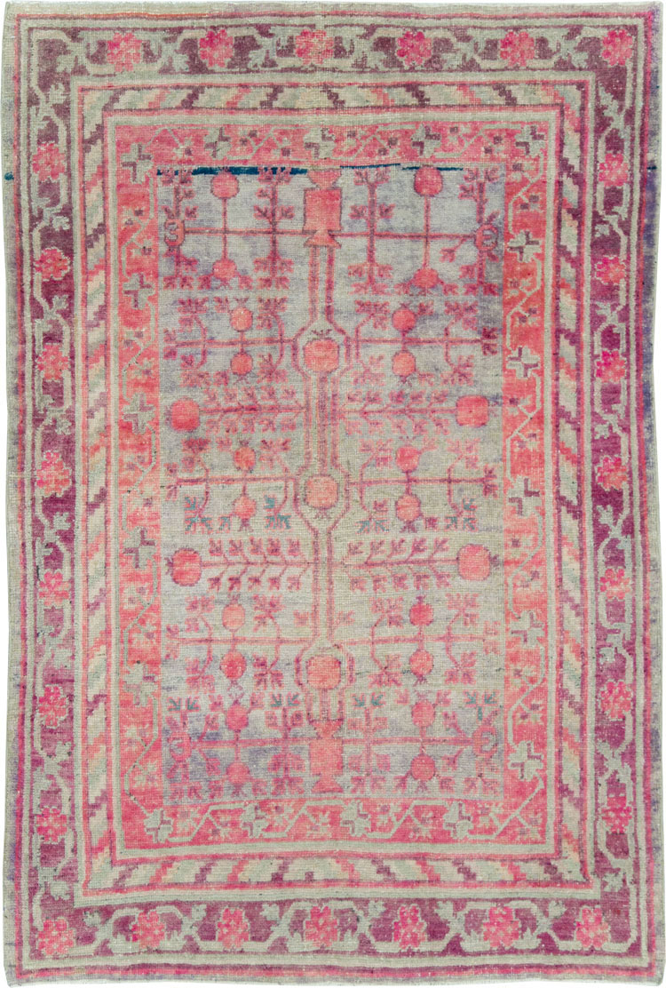 Vintage East Turkestan Khotan Rug, No.18839 - Galerie Shabab