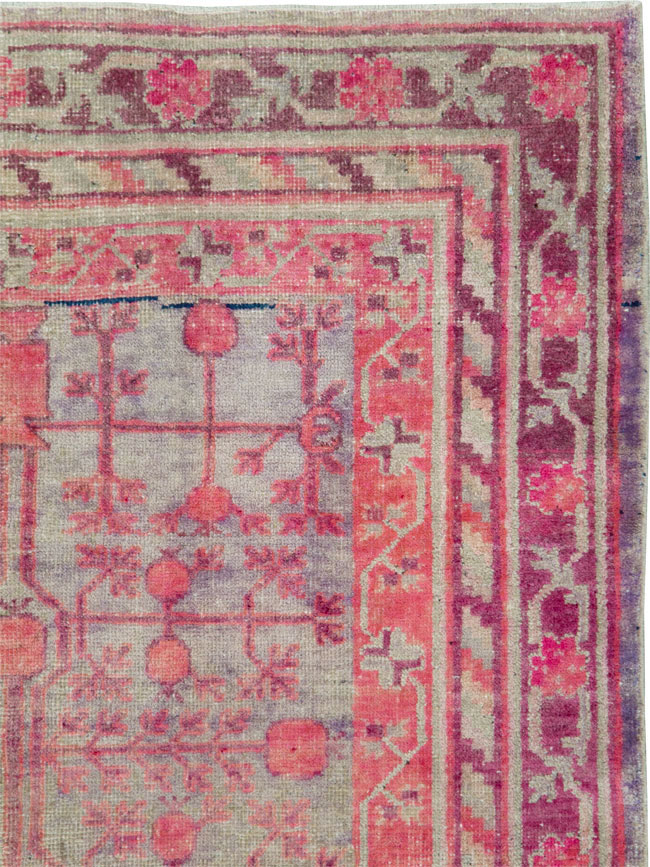 Vintage East Turkestan Khotan Rug, No.18839 - Galerie Shabab