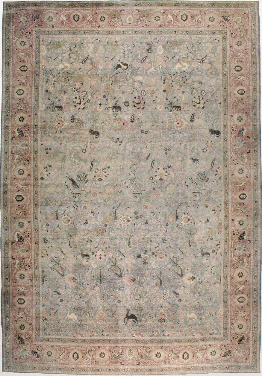 Antique Persian Tabriz Carpet, No.18846 - Galerie Shabab