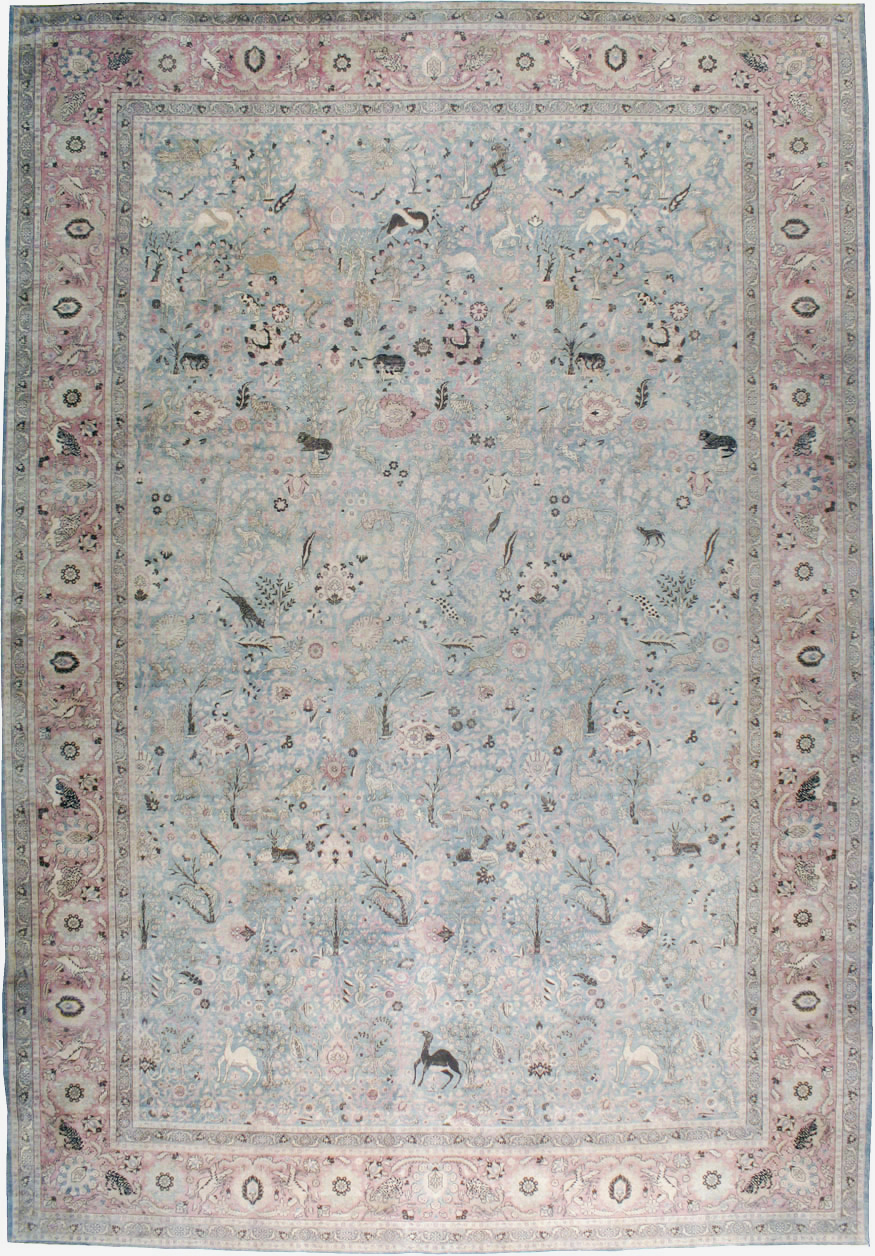 Antique Persian Tabriz Carpet, No.18846 - Galerie Shabab