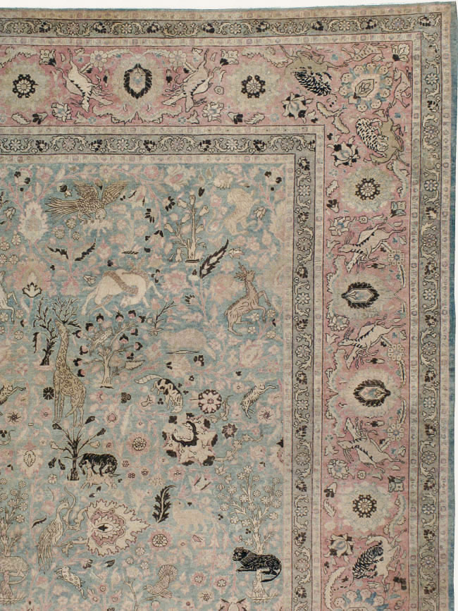 Antique Persian Tabriz Carpet, No.18846 - Galerie Shabab