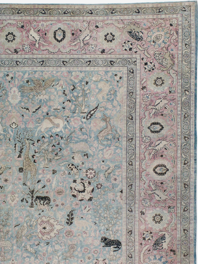 Antique Persian Tabriz Carpet, No.18846 - Galerie Shabab