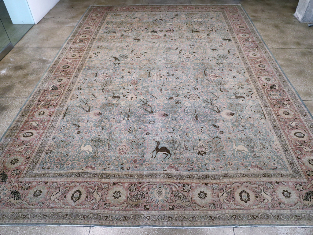 Antique Persian Tabriz Carpet, No.18846 - Galerie Shabab