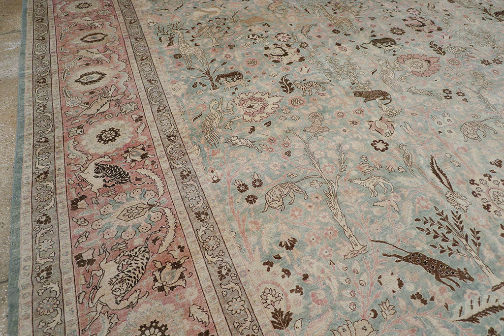Antique Persian Tabriz Carpet, No.18846 - Galerie Shabab