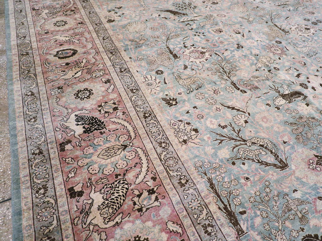 Antique Persian Tabriz Carpet, No.18846 - Galerie Shabab