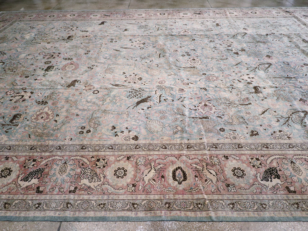 Antique Persian Tabriz Carpet, No.18846 - Galerie Shabab