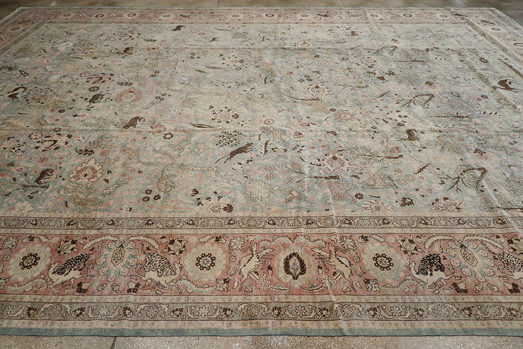 Antique Persian Tabriz Carpet, No.18846 - Galerie Shabab