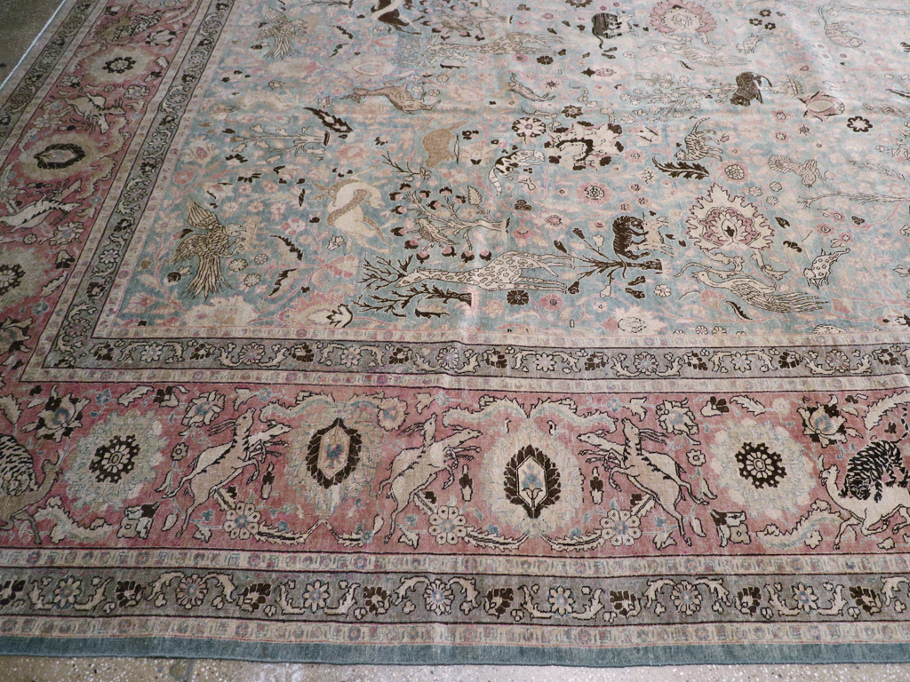 Antique Persian Tabriz Carpet, No.18846 - Galerie Shabab
