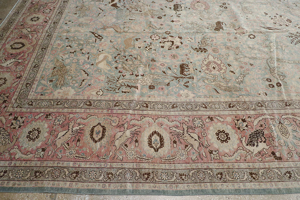 Antique Persian Tabriz Carpet, No.18846 - Galerie Shabab