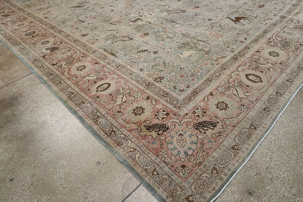 Antique Persian Tabriz Carpet, No.18846 - Galerie Shabab