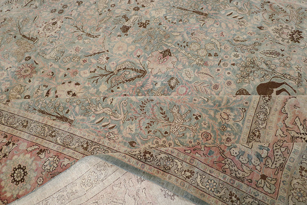 Antique Persian Tabriz Carpet, No.18846 - Galerie Shabab