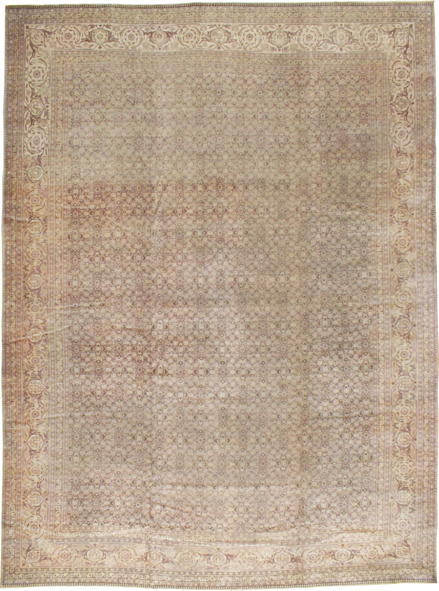 Vintage Persian Tabriz Carpet, No.18853 - Galerie Shabab