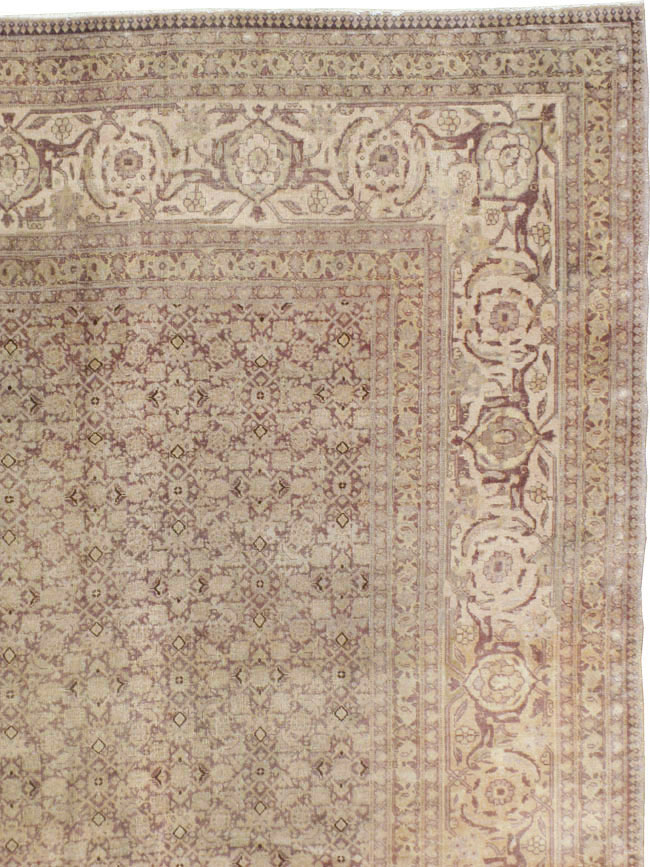 Vintage Persian Tabriz Carpet, No.18853 - Galerie Shabab
