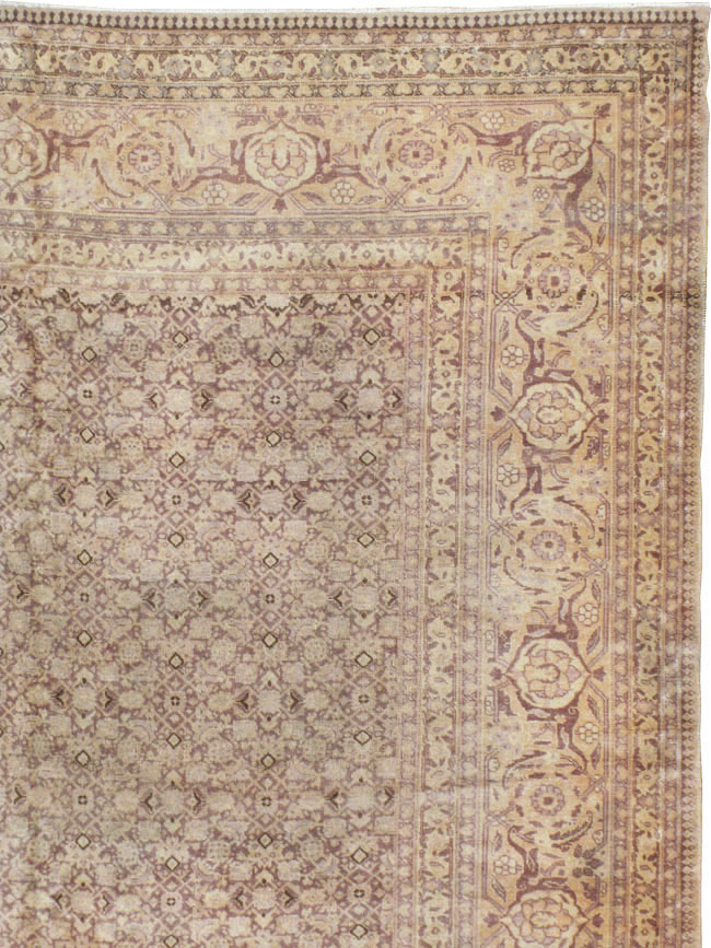 Vintage Persian Tabriz Carpet, No.18853 - Galerie Shabab
