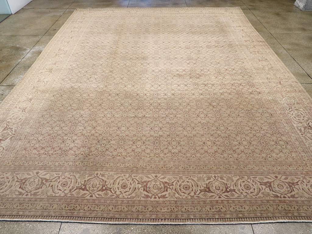 Vintage Persian Tabriz Carpet, No.18853 - Galerie Shabab