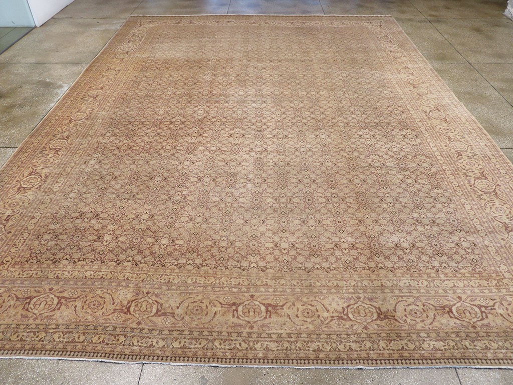 Vintage Persian Tabriz Carpet, No.18853 - Galerie Shabab