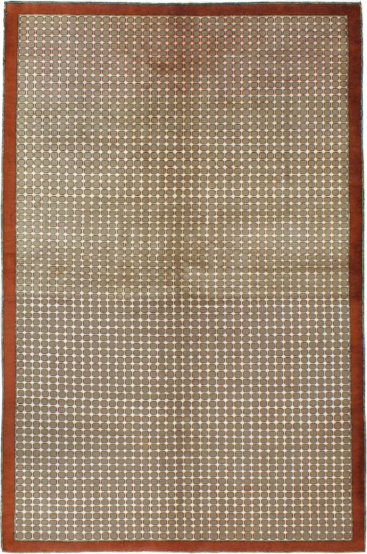 Vintage Anatolian Deco Carpet, No.18855 - Galerie Shabab