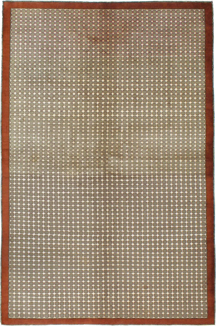 Vintage Anatolian Deco Carpet, No.18855 - Galerie Shabab