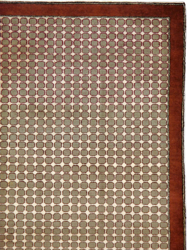 Vintage Anatolian Deco Carpet, No.18855 - Galerie Shabab