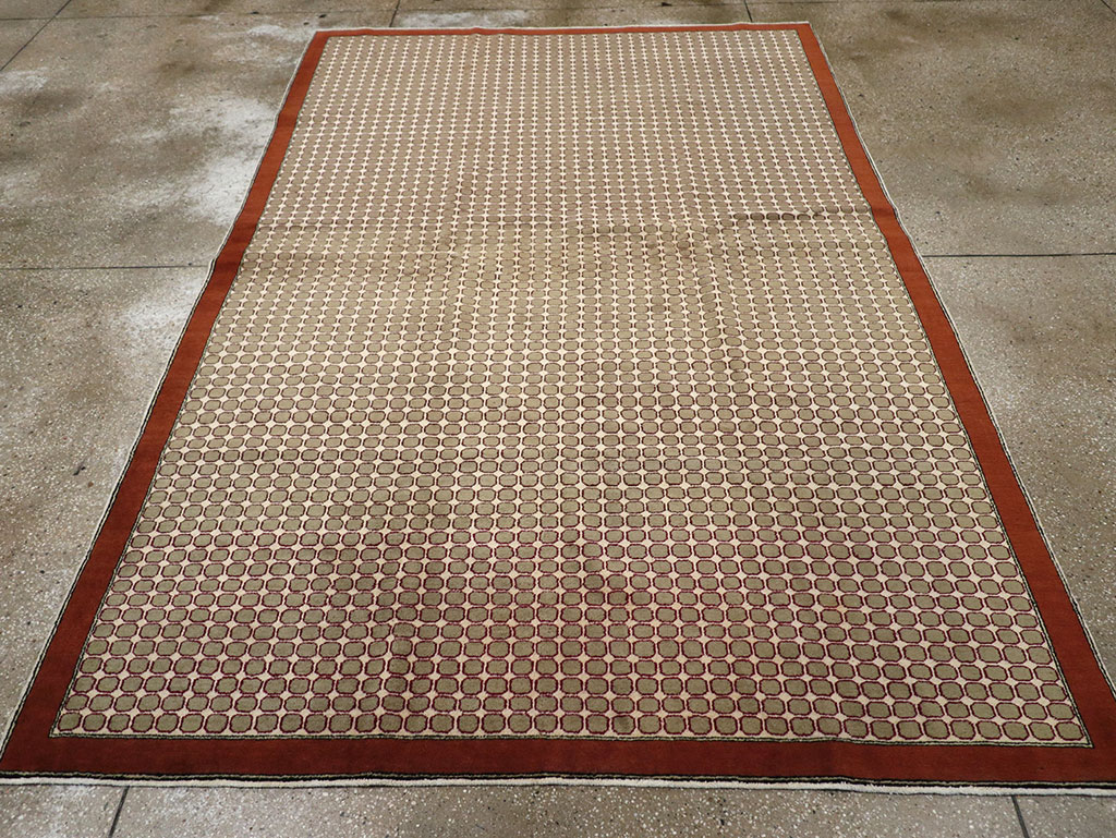 Vintage Anatolian Deco Carpet, No.18855 - Galerie Shabab