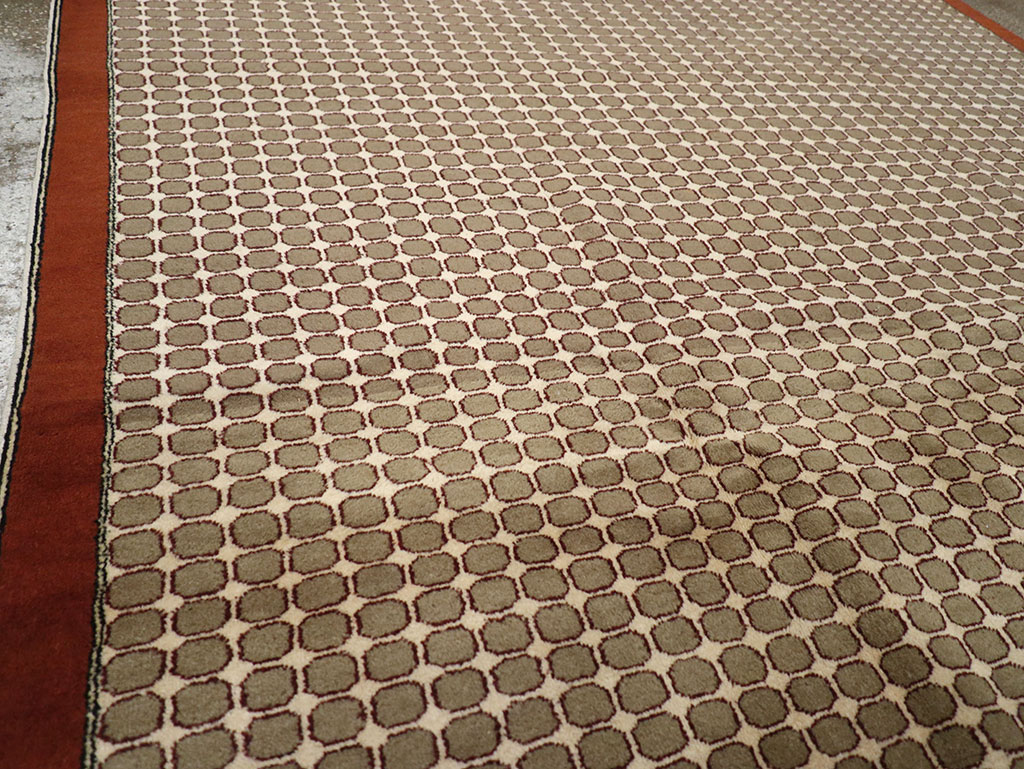 Vintage Anatolian Deco Carpet, No.18855 - Galerie Shabab