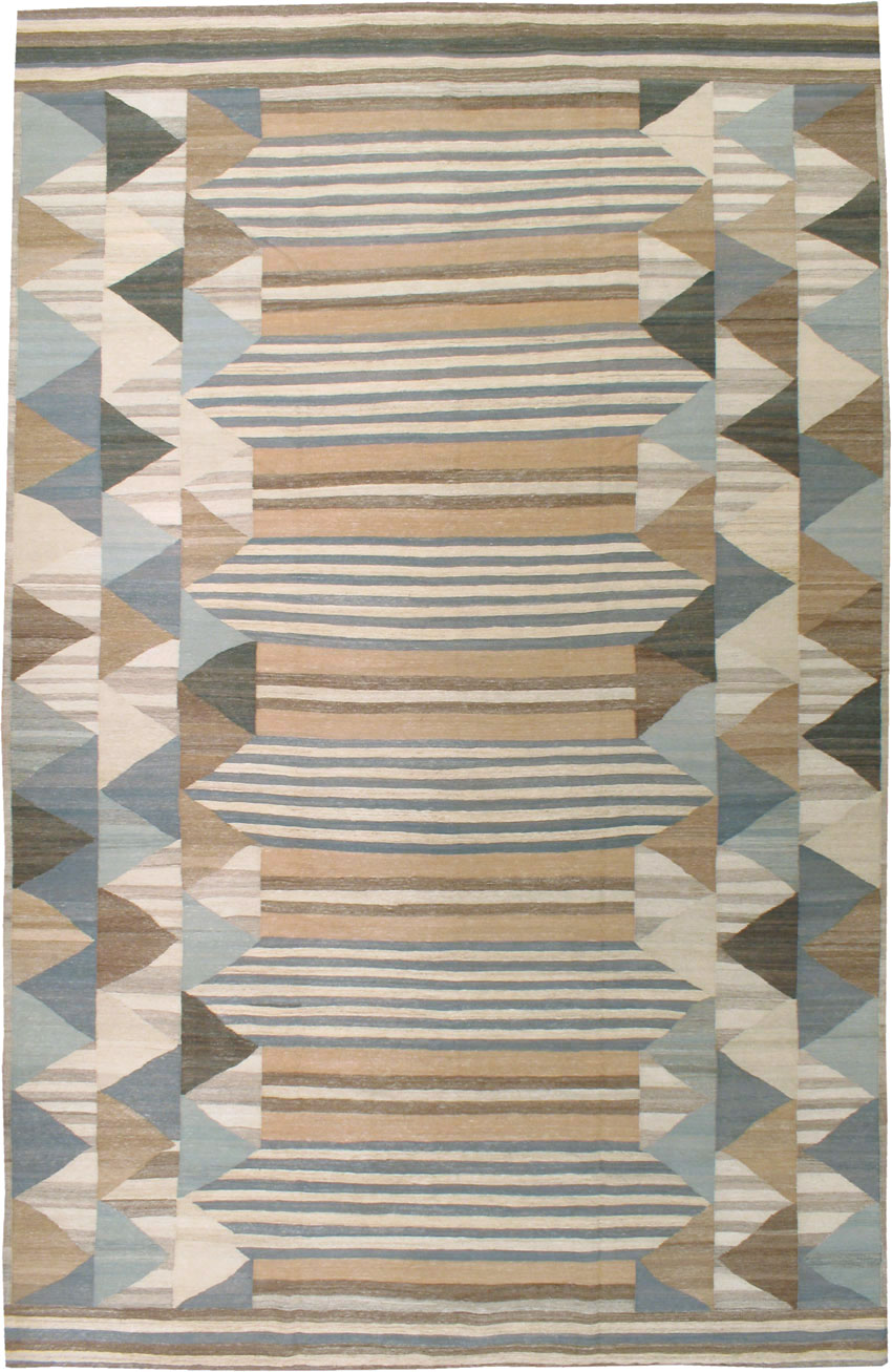 Contemporary Persian Flatweave Kilim Oversize Carpet, No.18871 - Galerie Shabab