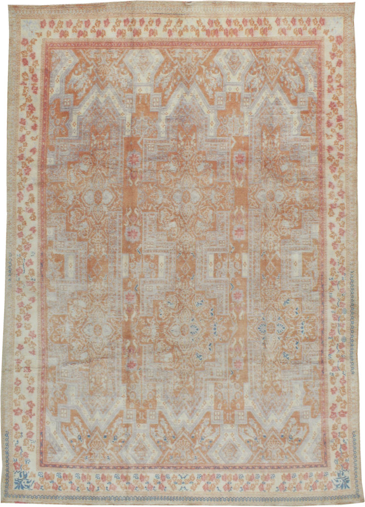 Antique Cotton Agra Carpet, No.18873 - Galerie Shabab