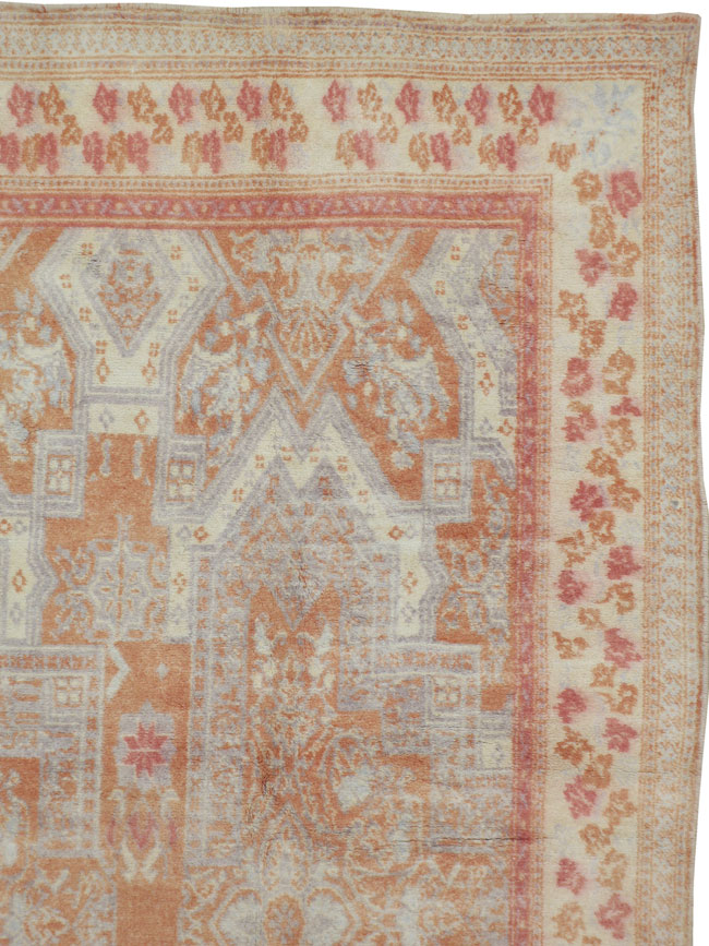 Antique Cotton Agra Carpet, No.18873 - Galerie Shabab