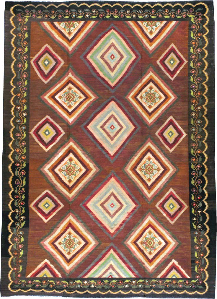 Vintage Turkish Flat-weave Kilim, No.18876 - Galerie Shabab