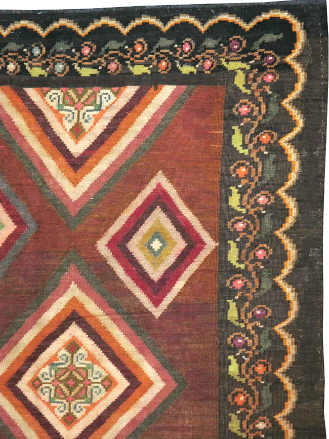 Vintage Turkish Flat-weave Kilim, No.18876 - Galerie Shabab