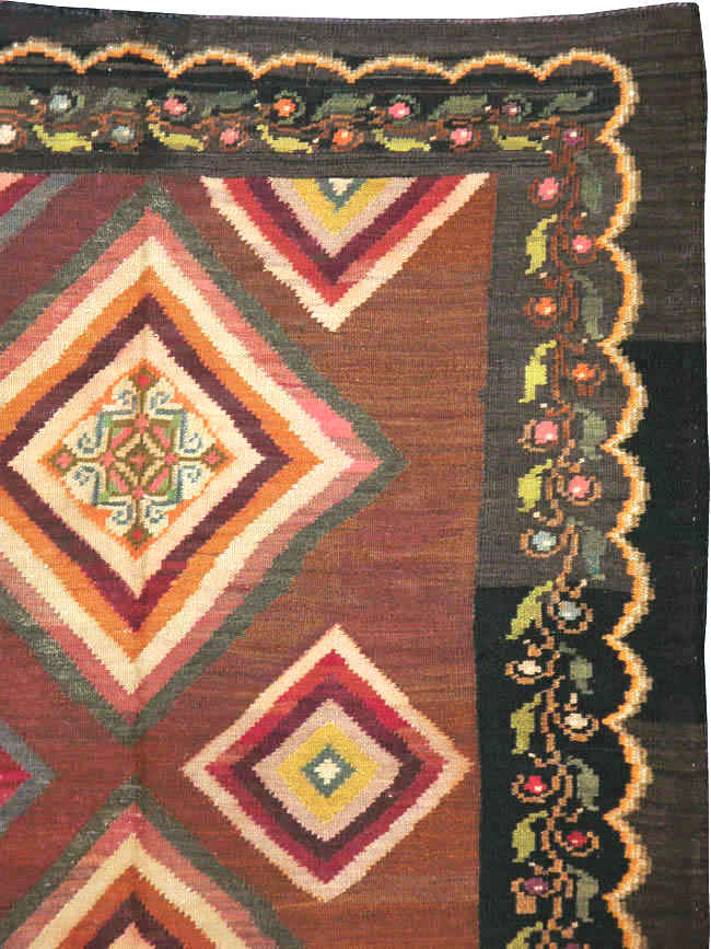 Vintage Turkish Flat-weave Kilim, No.18876 - Galerie Shabab