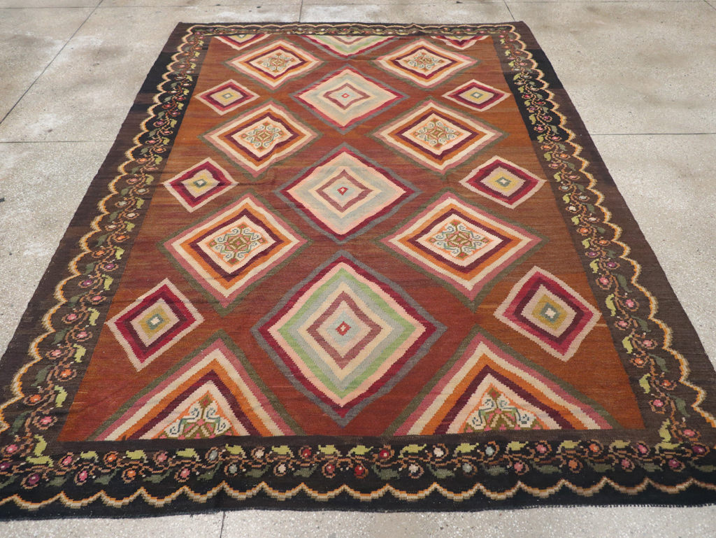 Vintage Turkish Flat-weave Kilim, No.18876 - Galerie Shabab
