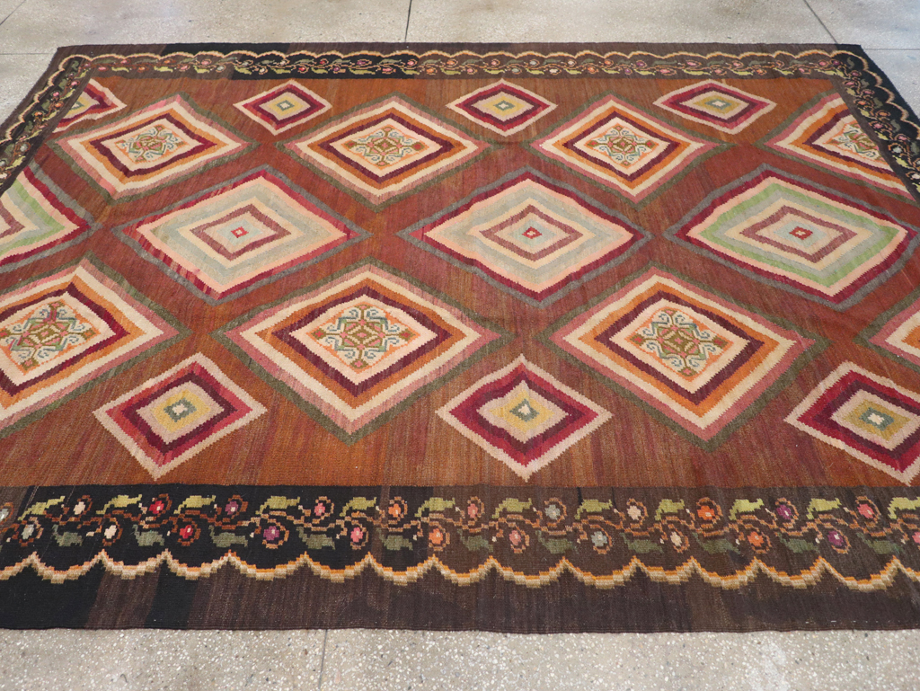 Vintage Turkish Flat-weave Kilim, No.18876 - Galerie Shabab