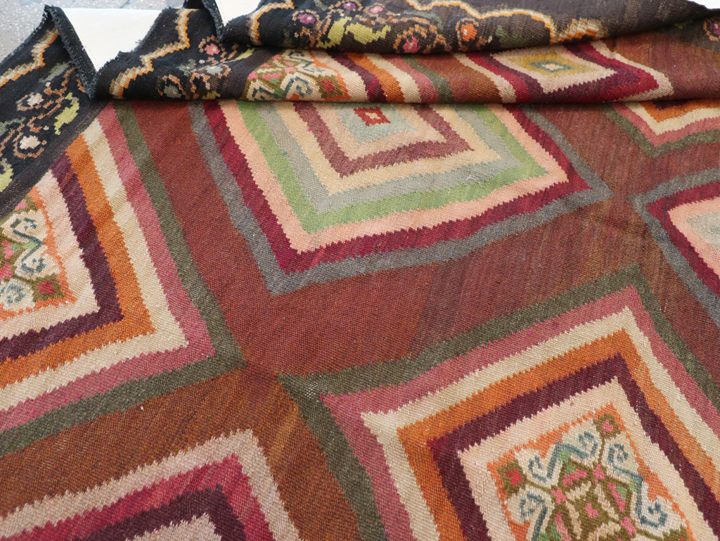 Vintage Turkish Flat-weave Kilim, No.18876 - Galerie Shabab