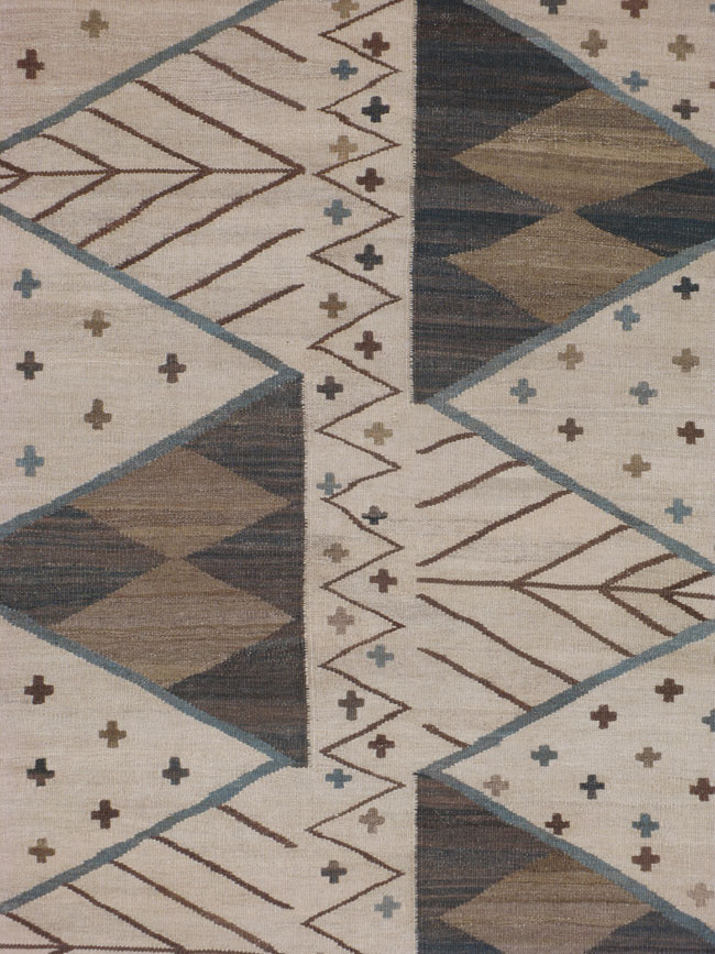 Vintage Modernist Kilim, No.18889 - Galerie Shabab