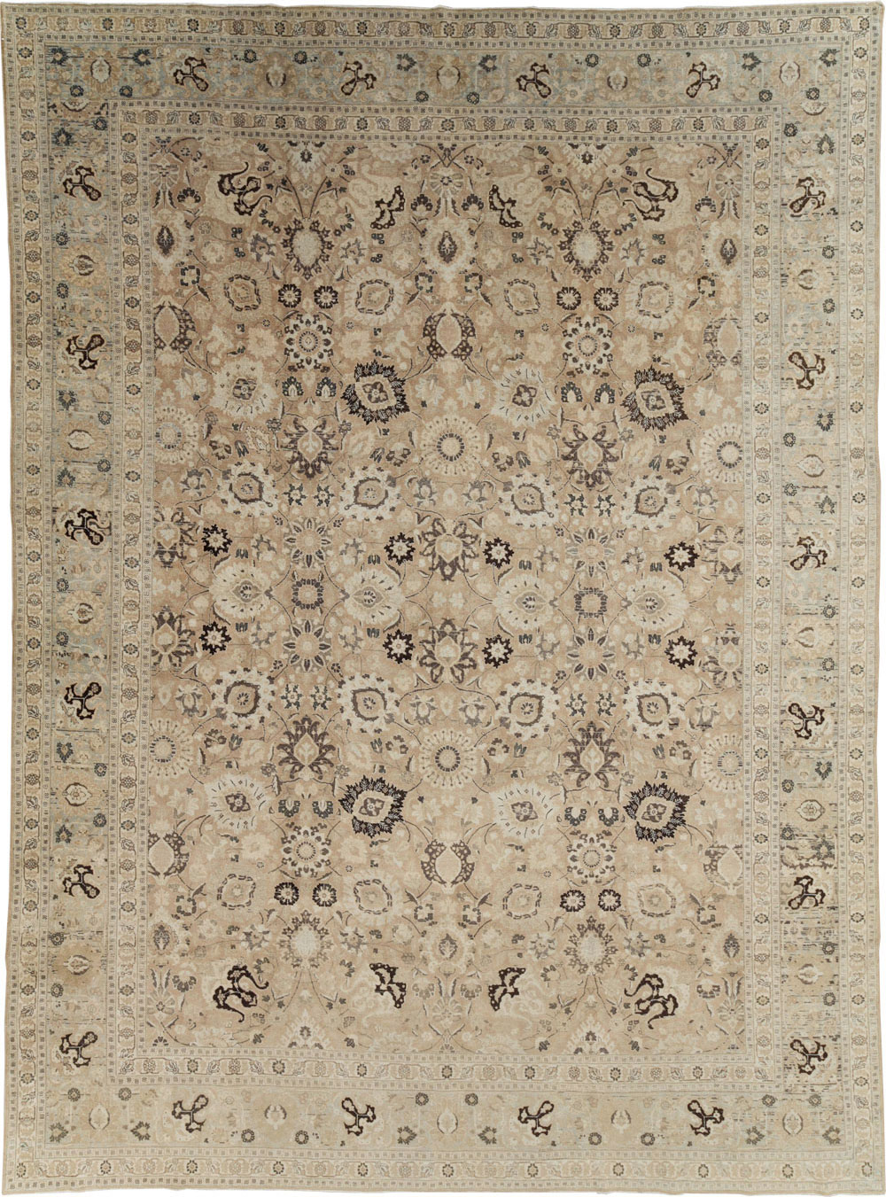 Antique Persian Tabriz Carpet, No.18906 - Galerie Shabab