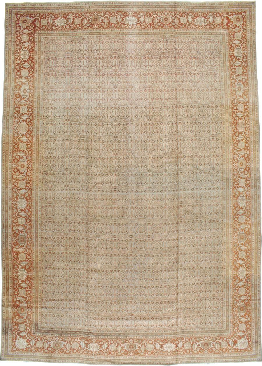 Antique Persian Tabriz Carpet, No.18911 - Galerie Shabab
