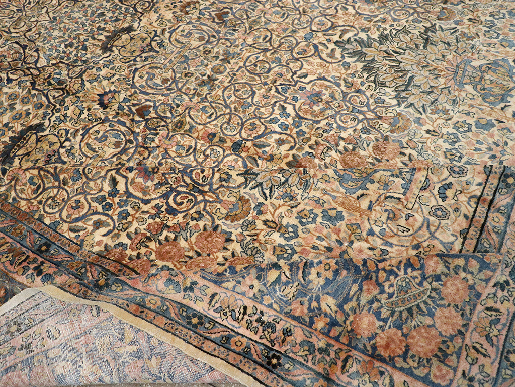Vintage Persian Lavar Kerman Oversize Carpet, No.18917 - Galerie Shabab