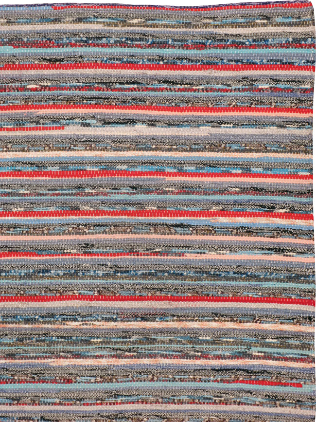 Vintage American Braid Rug, No.18945 - Galerie Shabab