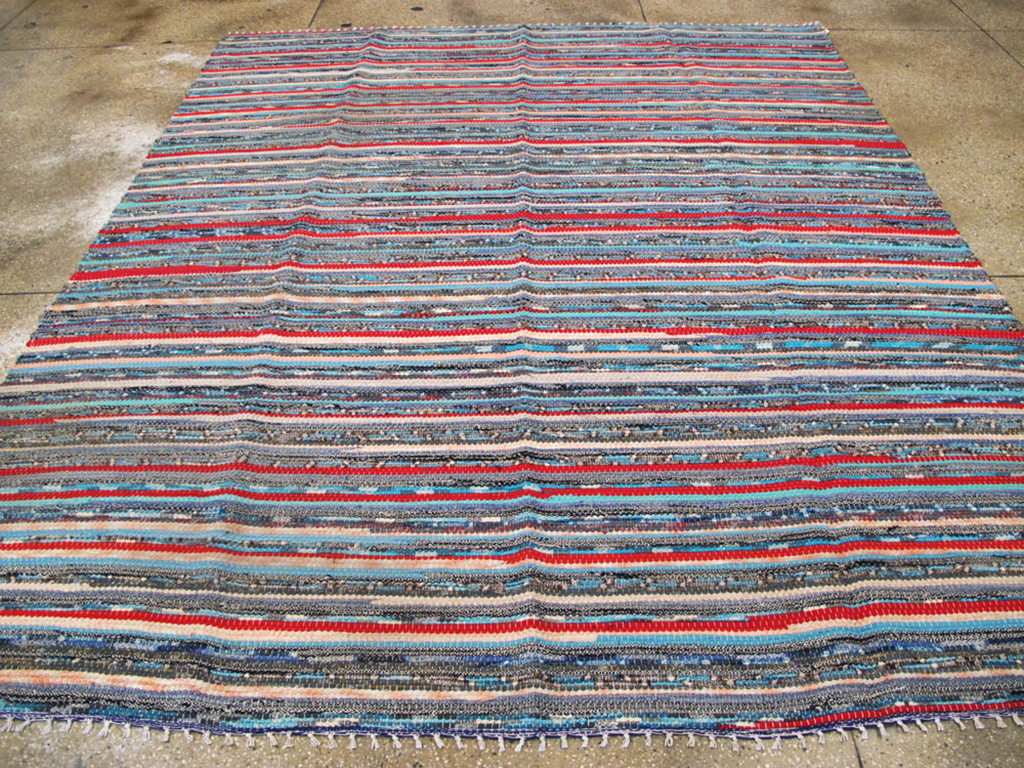 Vintage American Braid Rug, No.18945 - Galerie Shabab
