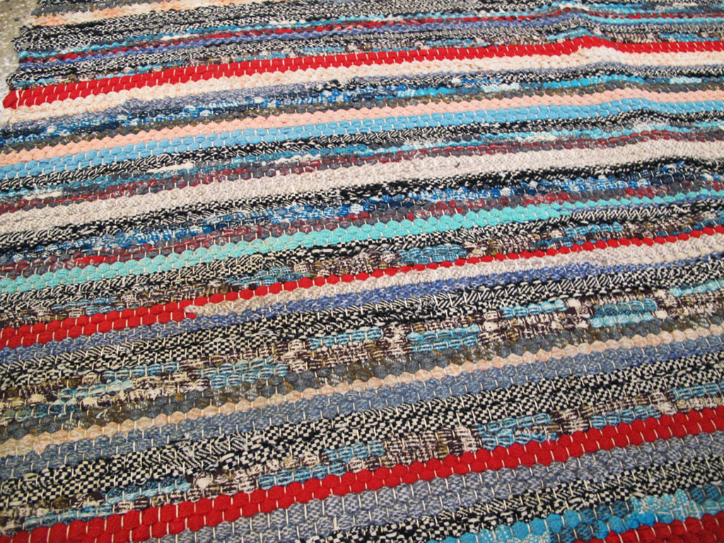 Vintage American Braid Rug, No.18945 - Galerie Shabab