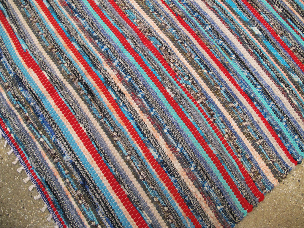 Vintage American Braid Rug, No.18945 - Galerie Shabab