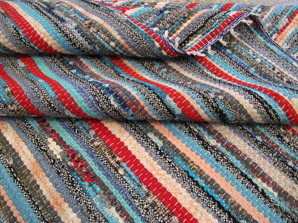 Vintage American Braid Rug, No.18945 - Galerie Shabab